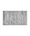 French Connection Space Dye Chunky Chenille Bath Rug, 17" X 24" In Gray