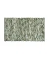 French Connection Space Dye Chunky Chenille Bath Rug, 17" X 24" In Green