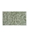 French Connection Space Dye Chunky Chenille Bath Rug, 20" X 32" In Green