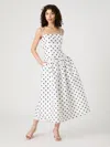 French Connection Polka Dot Strappy Drop Waist Sundress