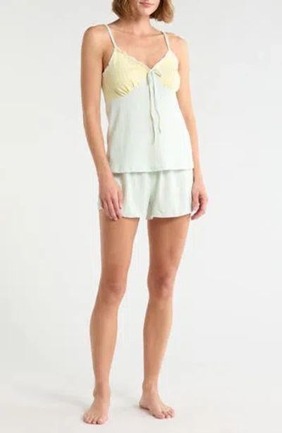 French Connection Striped Camisole Pajamas In White