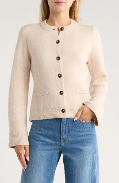 French Connection Structured Cardigan In Brown