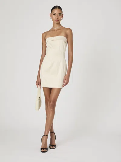 FRENCH CONNECTION STRUCTURED SATIN STRAPLESS DRESS FRENCH CONNECTION DRESSES,71XFH1206