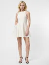 French Connection Structured Taffeta Fit & Flare Mini Dress  Dresses In Neutral