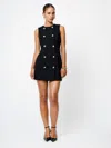 French Connection Structured Tweed Mini Dress  Dresses In Black
