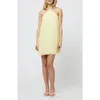 French Connection Sunburst Pleated Halter Mini Dress  Dresses In Cornsilk Yellow