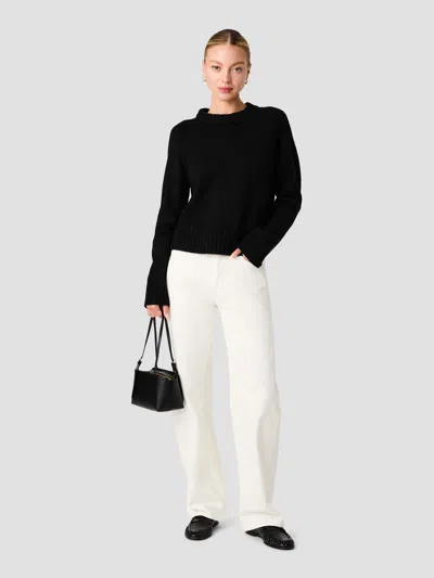 French Connection Suzie Crew Neck Sweater In Black