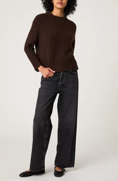 French Connection Suzie Crewneck Sweater In Brown