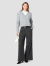 French Connection Suzie Knit V-neck Pullover Sweater In Grey