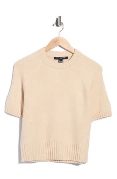 French Connection Suzie Short Sleeve Sweater In Neutral