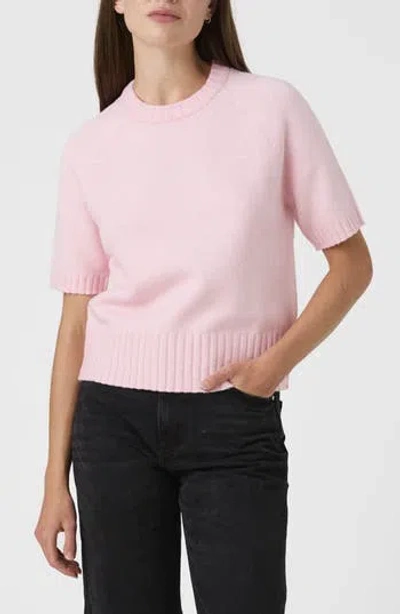 French Connection Suzie Short Sleeve Sweater In Pink