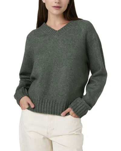 French Connection Suzie V Neck Sweater In Green
