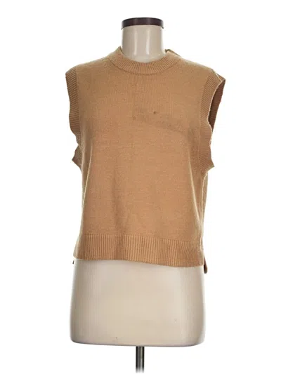 Pre-owned French Connection Sweater Vest In Tan