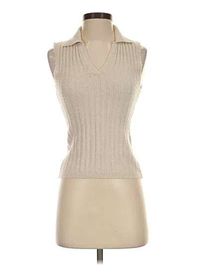 Pre-owned French Connection Sweater Vest In Tan