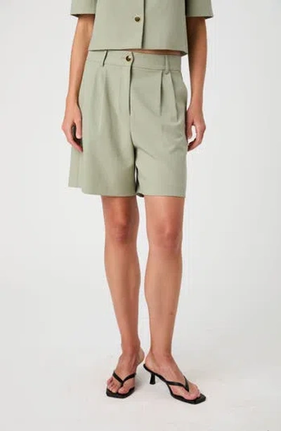 French Connection Tailored Bermuda Shorts In Dusty Green