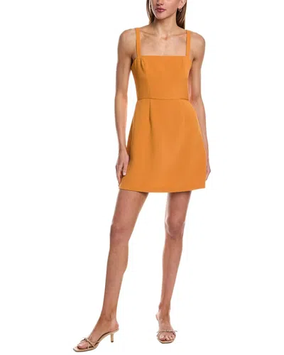 French Connection Whisper Sleeveless Mini Dress In Orange
