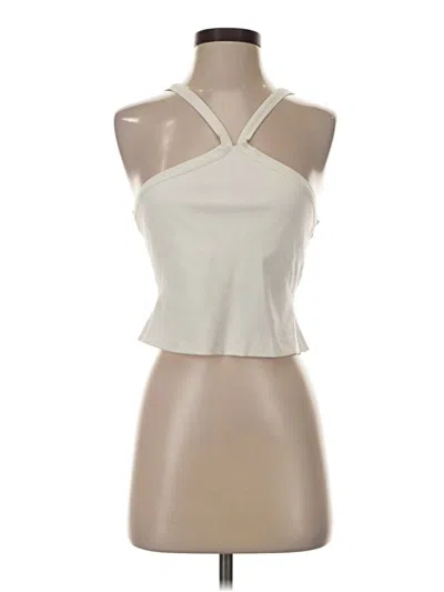 Pre-owned French Connection Tank Top Ivory Halter Neckline Tops