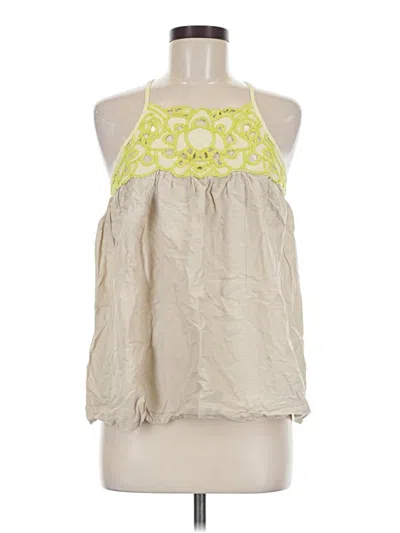Pre-owned French Connection Tank Top Yellow Halter Neckline Tops