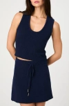 French Connection Terry Spun Tank Top In Midnight Blue