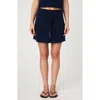 French Connection Terry Spun Miniskirt In Blue