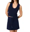 French Connection Terry Spun Tank Top In Midnight Blue In Blue