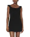 FRENCH CONNECTION THE WHISPER COLLAR MINI DRESS