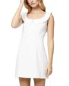 French Connection The Whisper Collar Mini Dress In Summer White