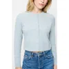 French Connection Tinsel Metallic Fuzzy Cardigan In Blue