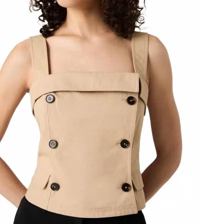 FRENCH CONNECTION TRENCH TOP IN BEIGE