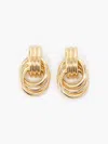 French Connection Triple Knot Earrings  Accessories In Gold