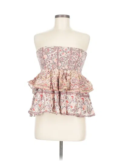 Pre-owned French Connection Tube Top Pink Strapless Neckline Tops