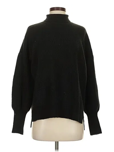 Pre-owned French Connection Turtleneck Sweater In Black