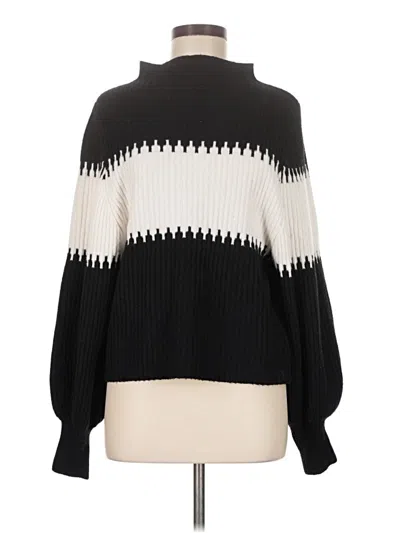 Pre-owned French Connection Turtleneck Sweater In Black