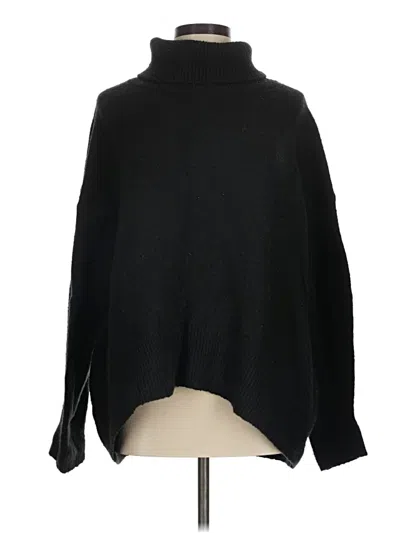 Pre-owned French Connection Turtleneck Sweater In Black