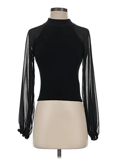 Pre-owned French Connection Turtleneck Sweater In Black