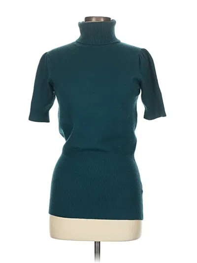 Pre-owned French Connection Turtleneck Sweater In Blue