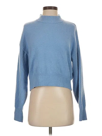 Pre-owned French Connection Turtleneck Sweater In Blue
