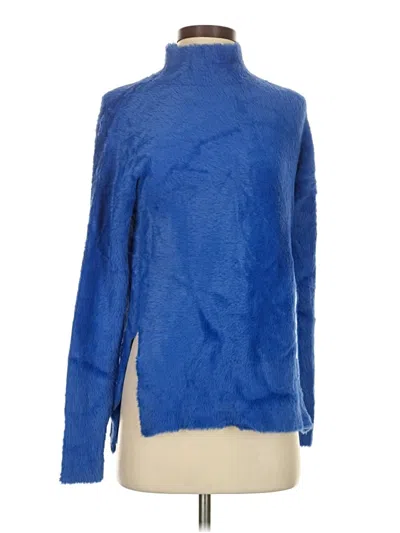 Pre-owned French Connection Turtleneck Sweater In Blue