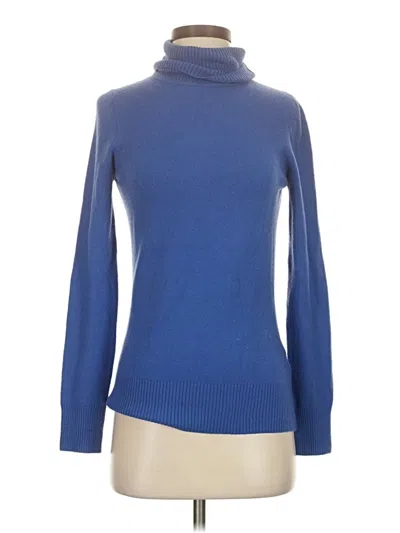 Pre-owned French Connection Turtleneck Sweater In Blue