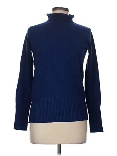 Pre-owned French Connection Turtleneck Sweater In Blue