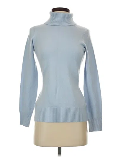 Pre-owned French Connection Turtleneck Sweater In Blue
