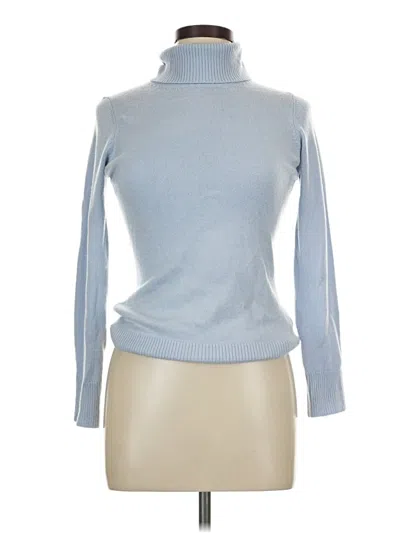 Pre-owned French Connection Turtleneck Sweater In Blue
