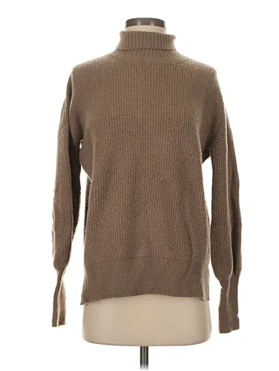 Pre-owned French Connection Turtleneck Sweater In Brown