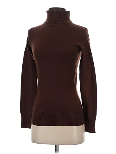 Pre-owned French Connection Turtleneck Sweater In Brown