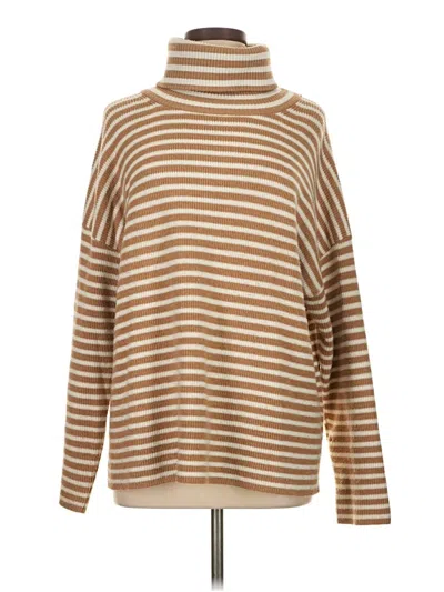 Pre-owned French Connection Turtleneck Sweater In Brown