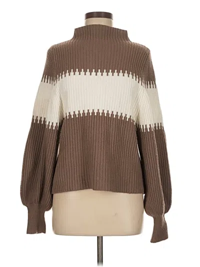 Pre-owned French Connection Turtleneck Sweater In Brown