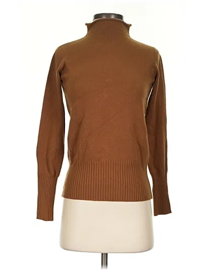 Pre-owned French Connection Turtleneck Sweater In Brown