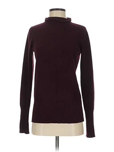 Pre-owned French Connection Turtleneck Sweater In Burgundy