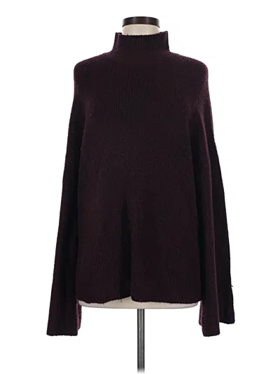 Pre-owned French Connection Turtleneck Sweater In Burgundy