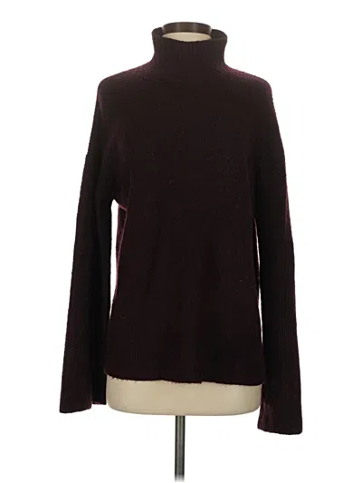 Pre-owned French Connection Turtleneck Sweater In Burgundy